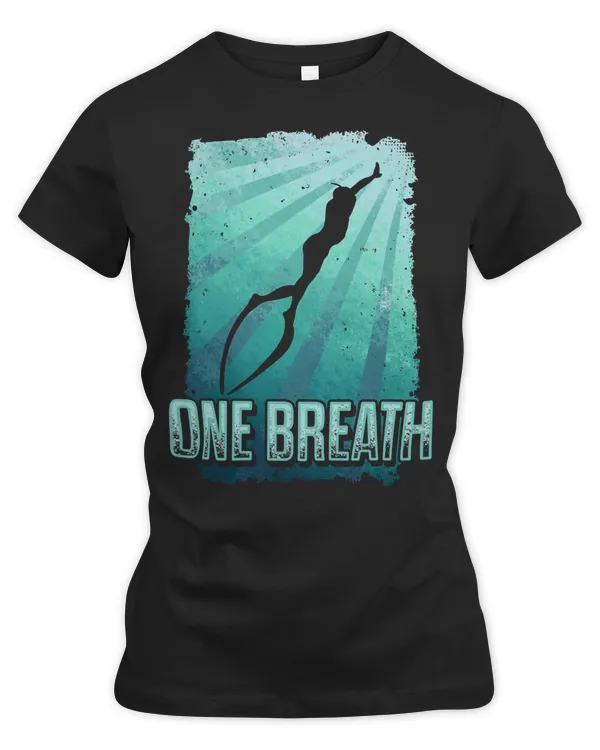 Diver Scuba Freediving One Breath Freediver Apnea Skin Diving graphic 248 Diving Deeper