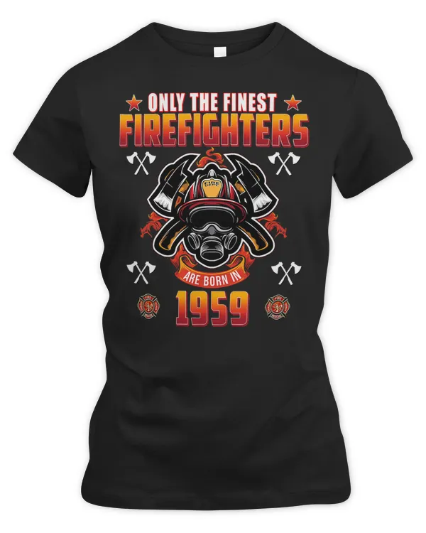 Firefighter Fireman 62 Year Old Firefighter Born in 1959 Vintage 62 Birthday 198 Firefighting