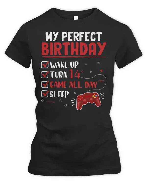 Game Gaming 14th Perfect Birthday Gamer 14 Years Old Video Game Gaming 45 Gamer Loving Game