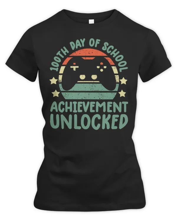 Game Gaming 100th day of school achievement unlocked For Kids Video Game 84 Gamer Loving Game