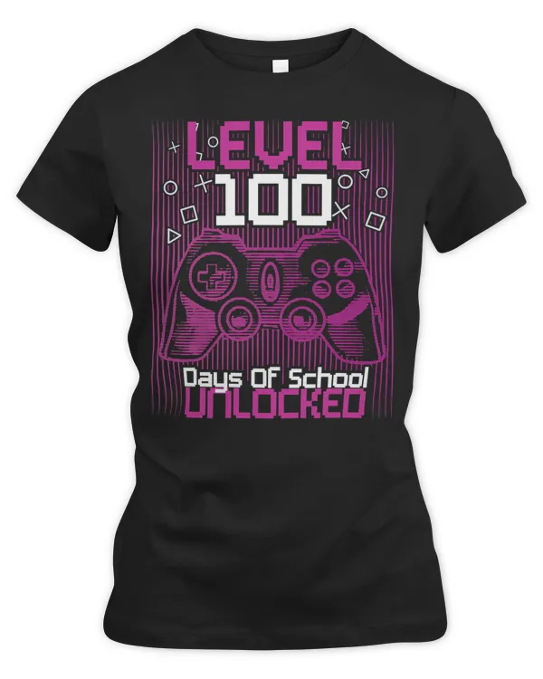 Game Gaming 100th Day Of School For Boy Level Unlocked Video Game Boys 92 Gamer Loving Game