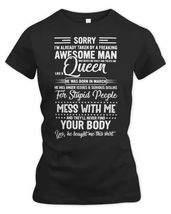 Husband Family Wife Im Already Taken By A Freaking Awesome Man Who Drives Me Crazy Couple