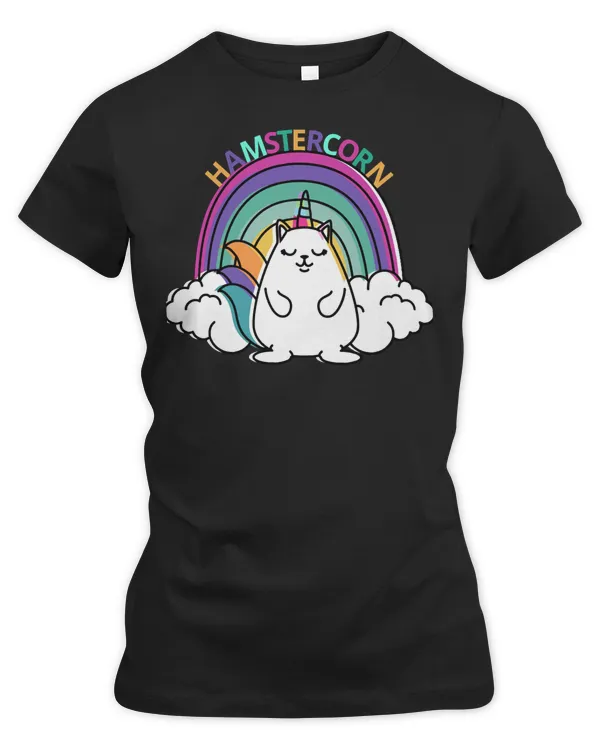 Hamster Guinea Pig Cute fantasy magical hamster unicorn with rainbow Hamsters