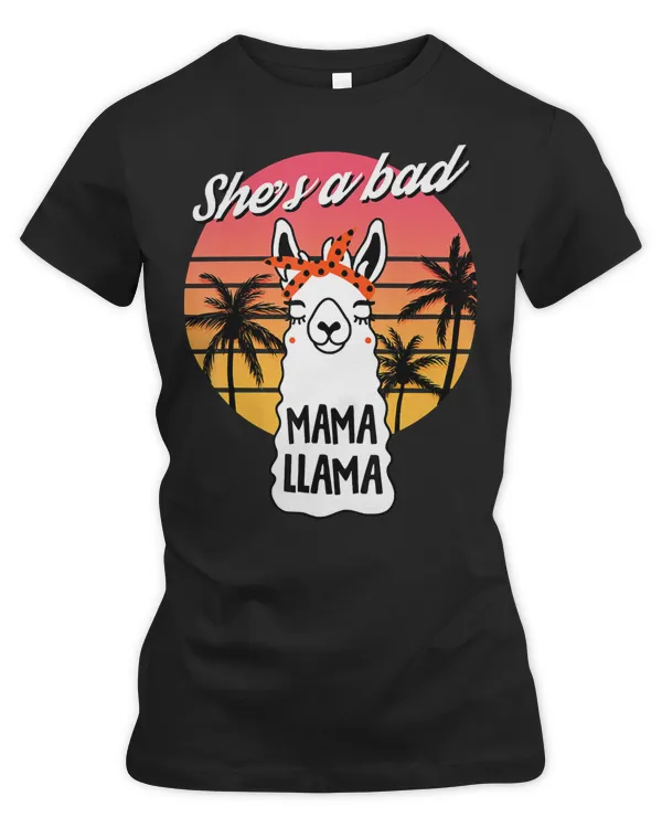 Mother Grandma A Bad Mama Llama Alpaca Llamas Funny Cute Alpacas Vintage 454 Mom Grandmother