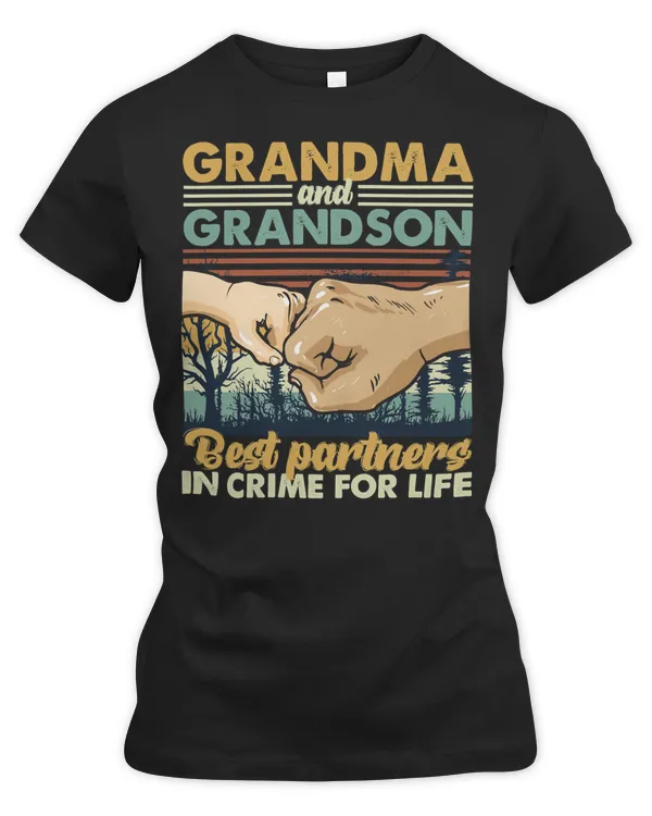 Mother Grandma and Grandson Best Partners In Crime For Life 123 Mom Grandmother