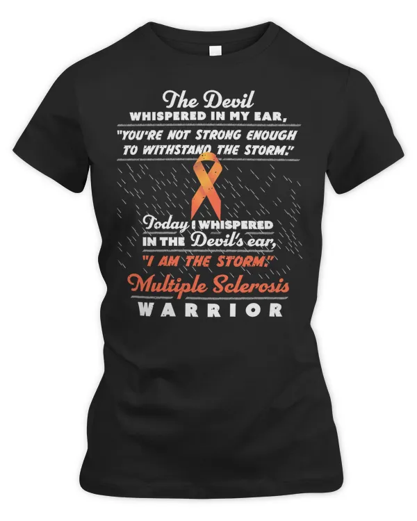 Multiple Sclerosis Awareness MA fighter 82 awareness Orange Ribbon