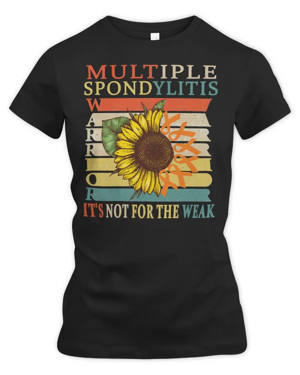 Multiple Sclerosis Awareness Warrior Orange Ribbon