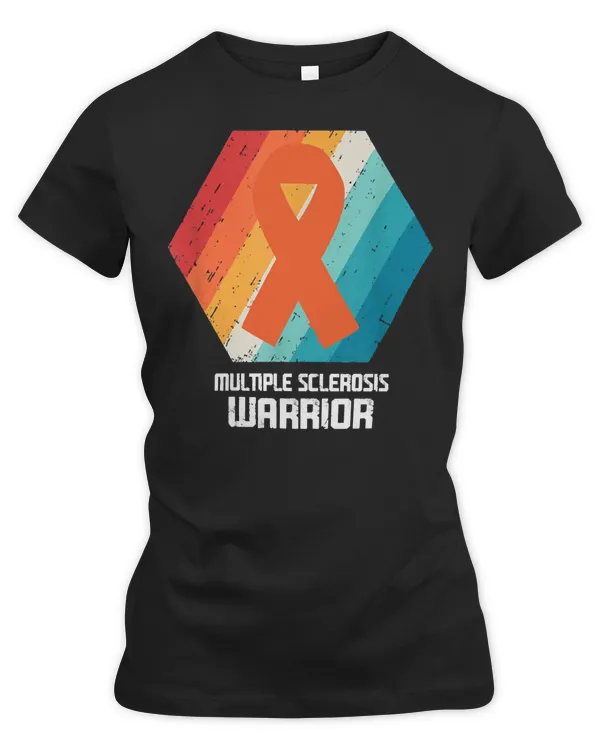 Multiple Sclerosis Awareness Warrior Support Survivor Orange Ribbon Gifts  Orange Ribbon