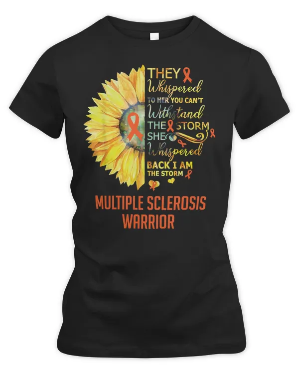 Multiple Sclerosis Awareness Warrior Support Survivor Orange Ribbon s29 awareness Orange Ribbon