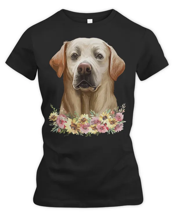 Labrador Retriever Lover Golden Labrador Retriever Women Girls Dog Floral 9 Retrievers Dog