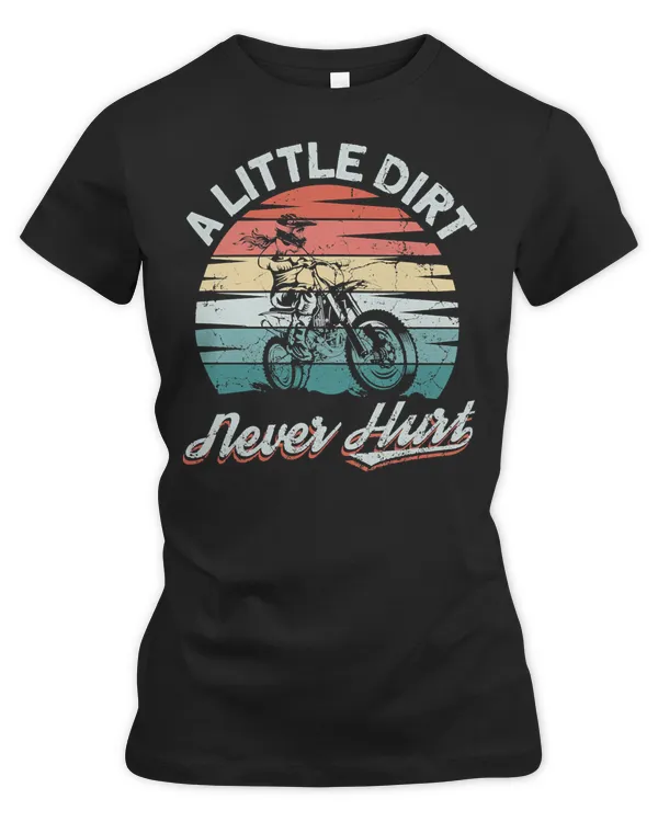 Racing Racer A little dirt never hurt women retro vintage dirt bike 38 Race Speed