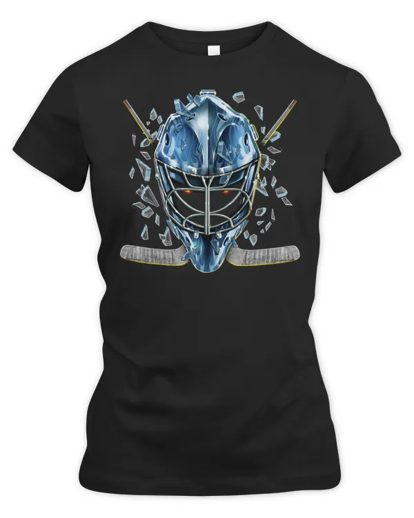 Hockey Airbrushed Hockey Mask With Exploding Ice 130 player