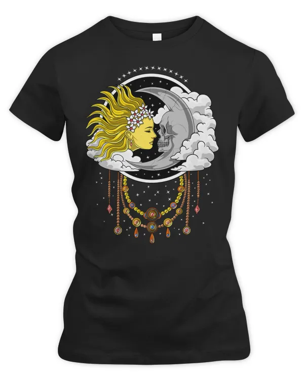 Skull Lover Skeleton Vintage Skull Moon Cute Skulls