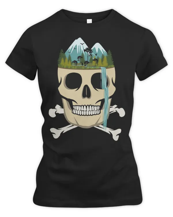 Skull Lover Skeleton Waterfall rose Skulls