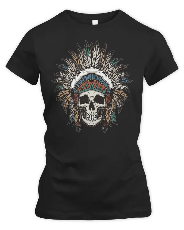 Skull Lover Skeleton Wild West Indian Skull Chief Skulls
