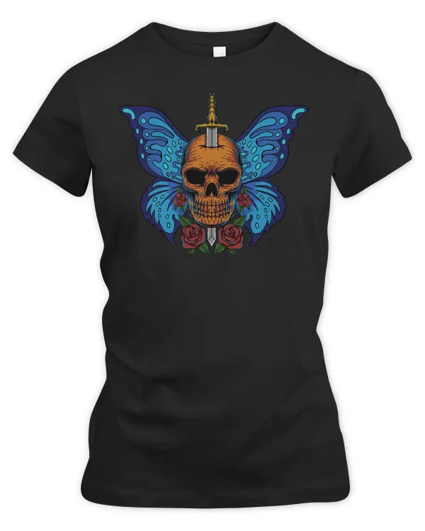 Skull Lover Skeleton Wing Butterfly Cute Skulls