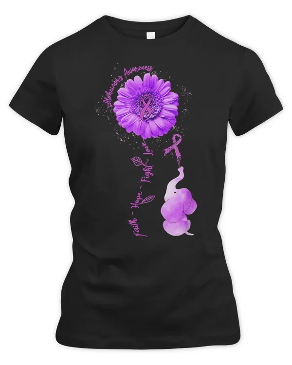 Elephant Faith Hope Fight Love Alzheimers Awarene 96 Alzheimers Disease Awareness