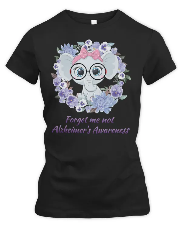Forget me not Elephant Flower39 Alzheimers Disease Awareness