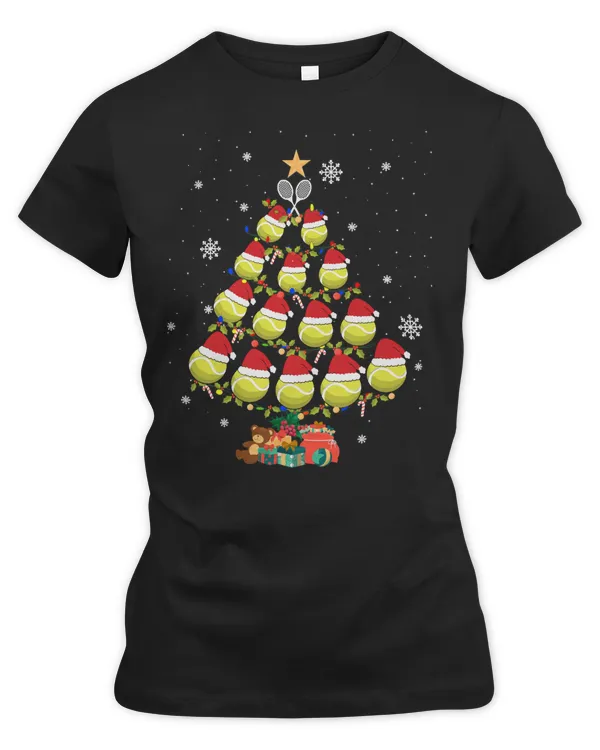 Tennis Player christmas tree snow TTA 208 Tennis Player Tennis Lover