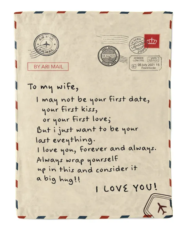 To My Wife I Love You Blanket