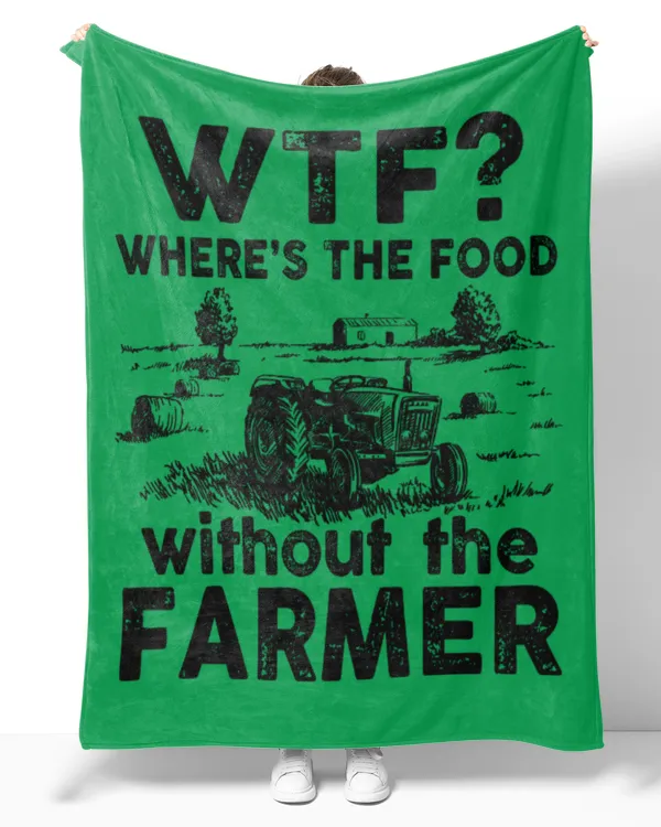Where's The Food Without The Farmer Shirt - Arctic Fleece Blanket Arctic Fleece Blanket