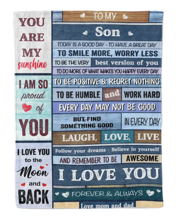 ETBK62smd To My Son From Mom and Dad