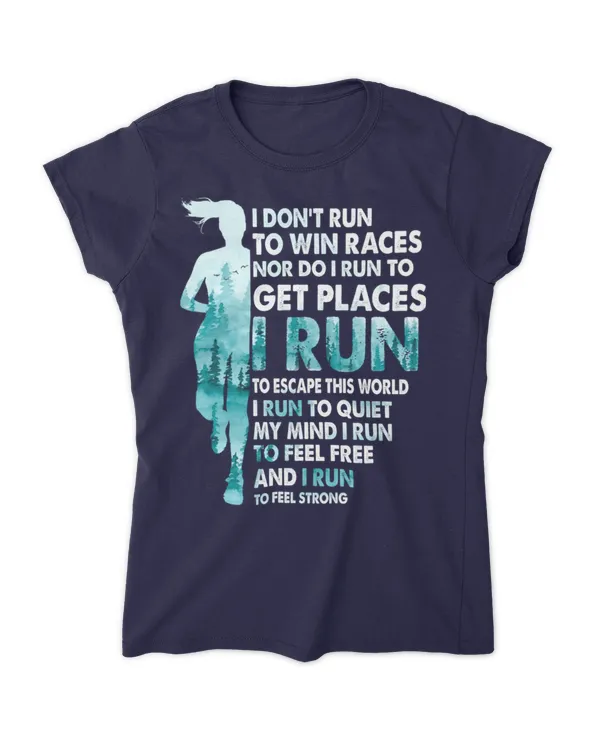 I don't run to win races