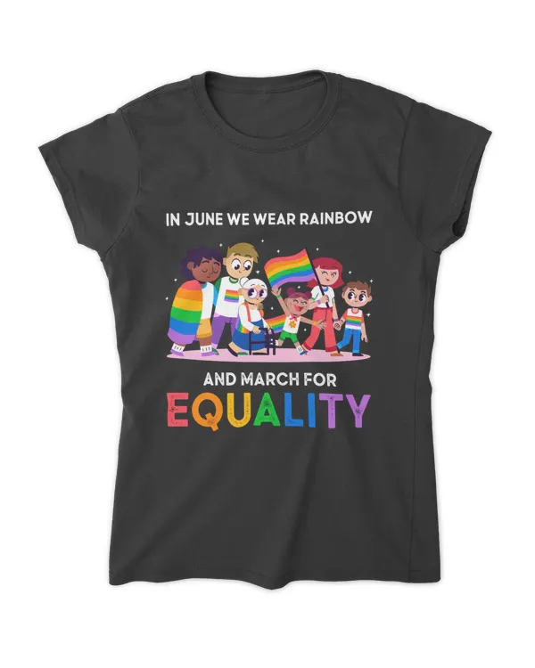 LGBT In June We Wear Rainbow