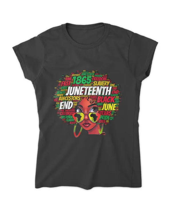 Black Women Black Messy Bun Juneteenth Celebrate Independence Day