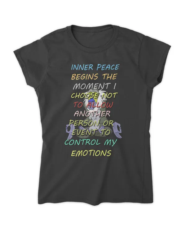 Inner peace begins the moment i choose not to allow another person or event to control my emotions