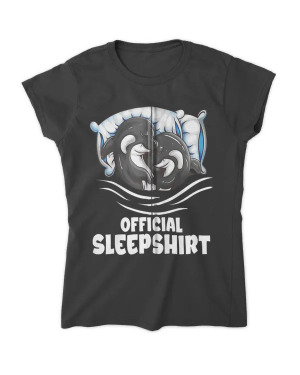 Orca Mama Orca Baby Nightgown Pajama Official Sleepshirt Zip Hoodie