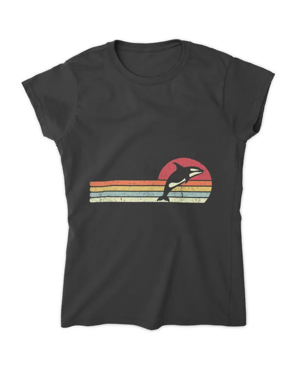 Orca Shirt Retro Style Killer Whale T-shirt
