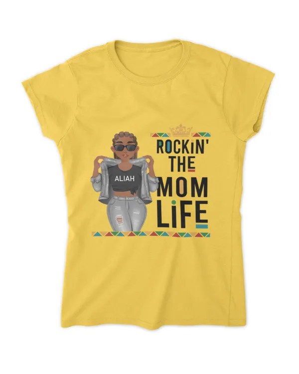 Rockin' The Mom Life - Personalized Shirt, Gifts for Grandma, Gift idea for Grandma