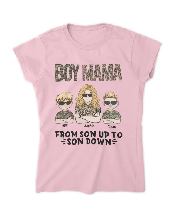 Boy Mama - Personalized Shirt, Gifts For Mom, Gifts Idea For Mom, Mother's Day Gift