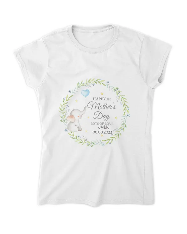 Custom your Child name, Custom Date - First Time Mom Tshirt 2023, First Mother's Day Tshirt | treasurelife.store