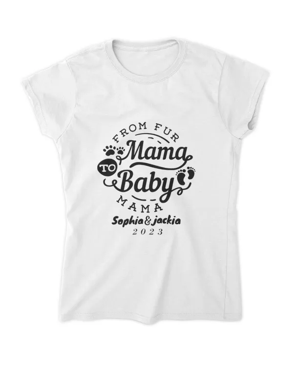 Custom your name, custom your child name Tshirt-First time Mom Tshirt 2023, First Mother's Day Tshirt 2023 | treasurelife.store