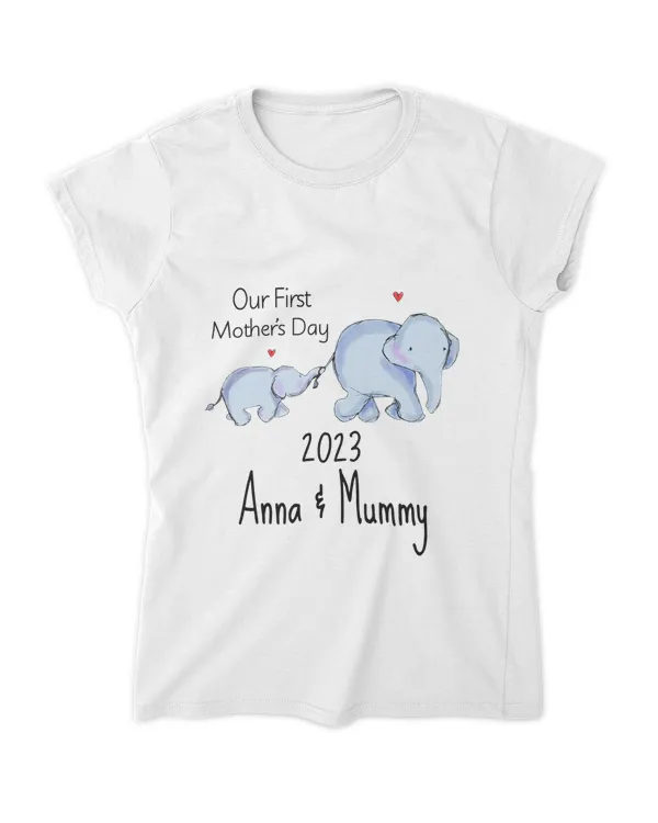 Custom name and Number Tshirt , Fist time mom Tshirt , Child and Mummy Tshirt | treasurelife.store