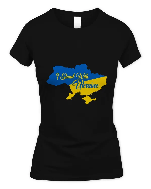 Support I Stand With Ukraine American Flag Ukrainian Flag