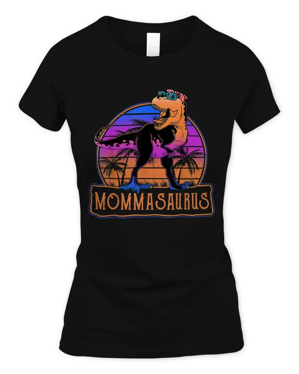 Mommasaurus T Rex Dinosaur Momma Saurus Family T-Shirt