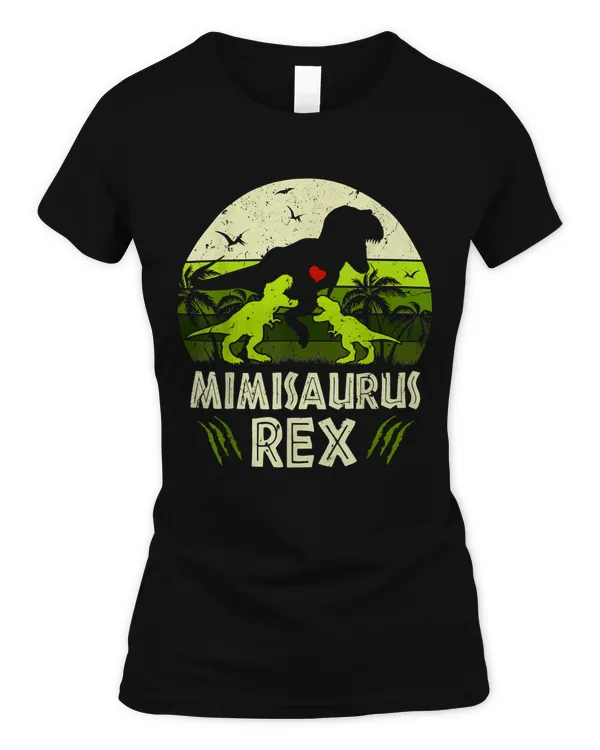 Mimi Dinosaur T Rex Mimisaurus 2 kids Family Matching T-Shirt