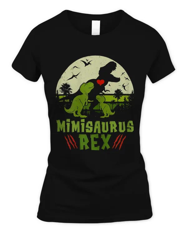 Womens Mimisaurus Rex T Rex Dinosaur Cute Mother's Day Gifts T-Shirt