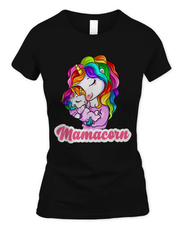 Baby Shower Pregnancy Mamacorn Unicorn Mother New Mom & Baby T-Shirt