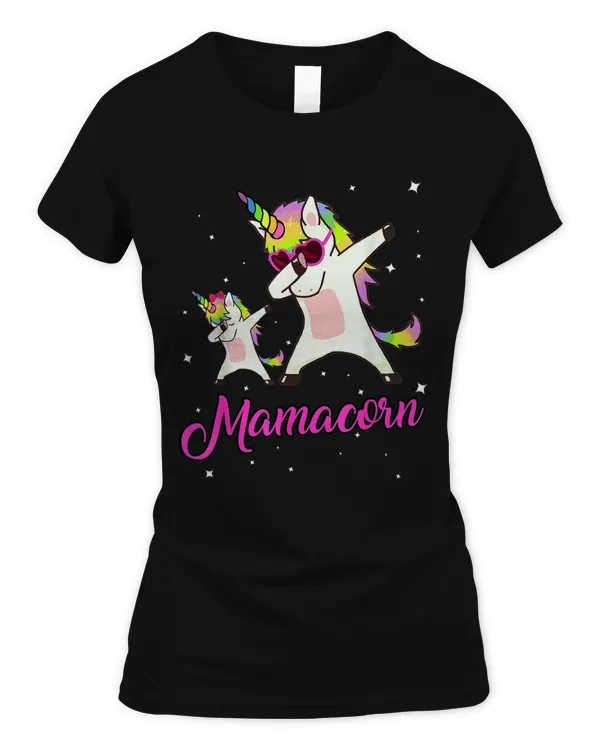 Mamacorn Unicorn Mom Mother's Day Mommy of the Unicorn Girl T-Shirt