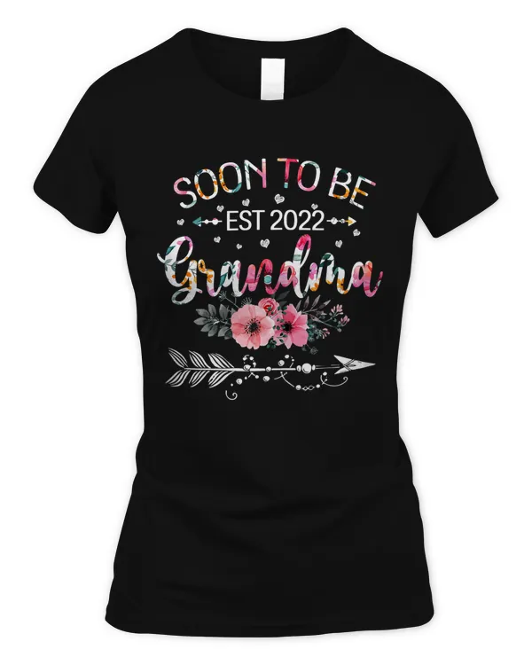 Womens New Grandma Mother's Day Gifts  Soon To Be Grandma Est 2022 T-Shirt