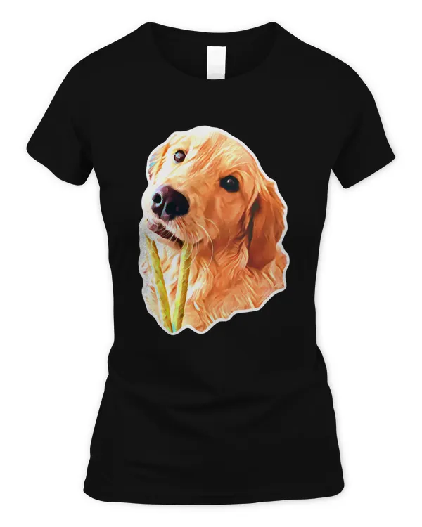 Adorable Golden Retriever Dog Named Miso with Toy  Classic T-Shirt