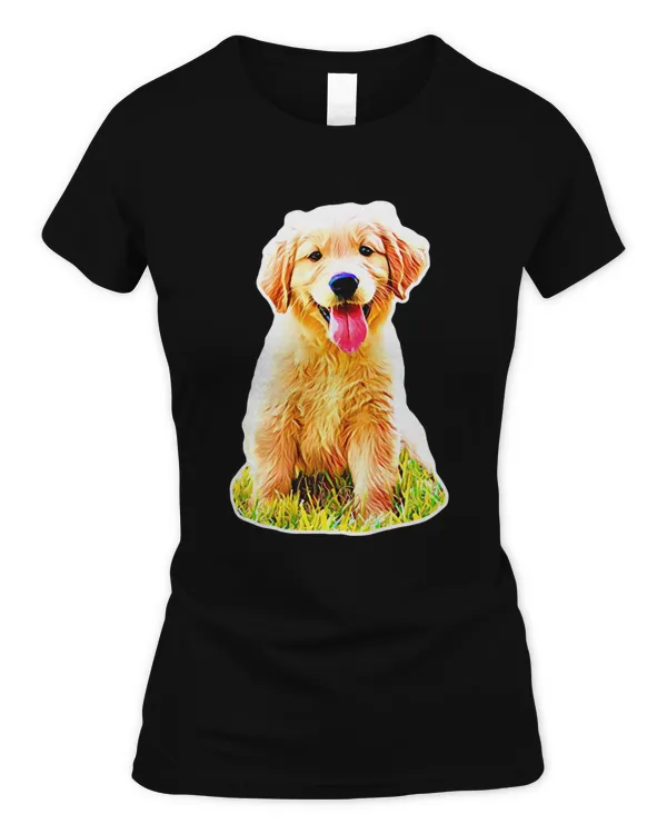 Adorable Golden Retriever Puppy Named Miso  Classic T-Shirt