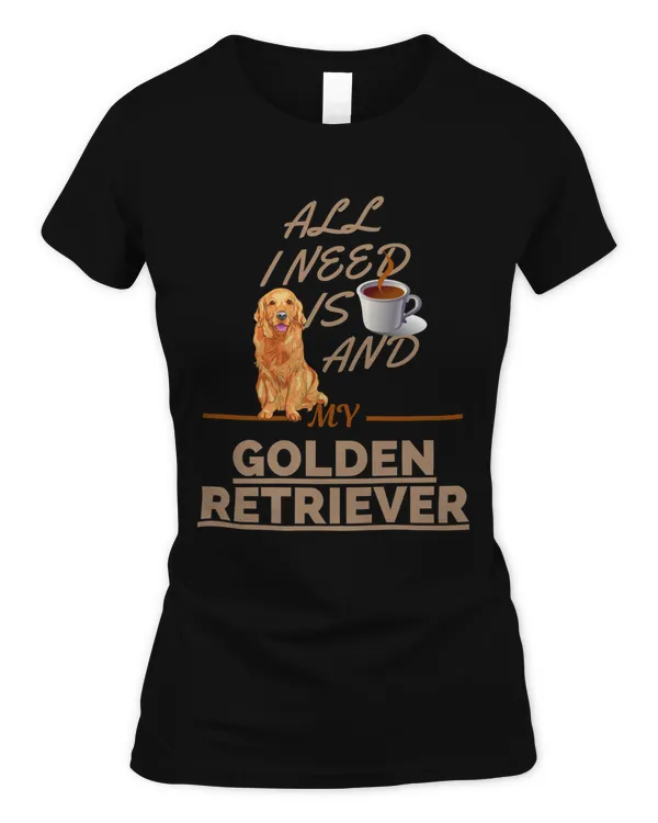 All I Need Is Coffee And My Dog Golden Retriever Classic T-Shirt