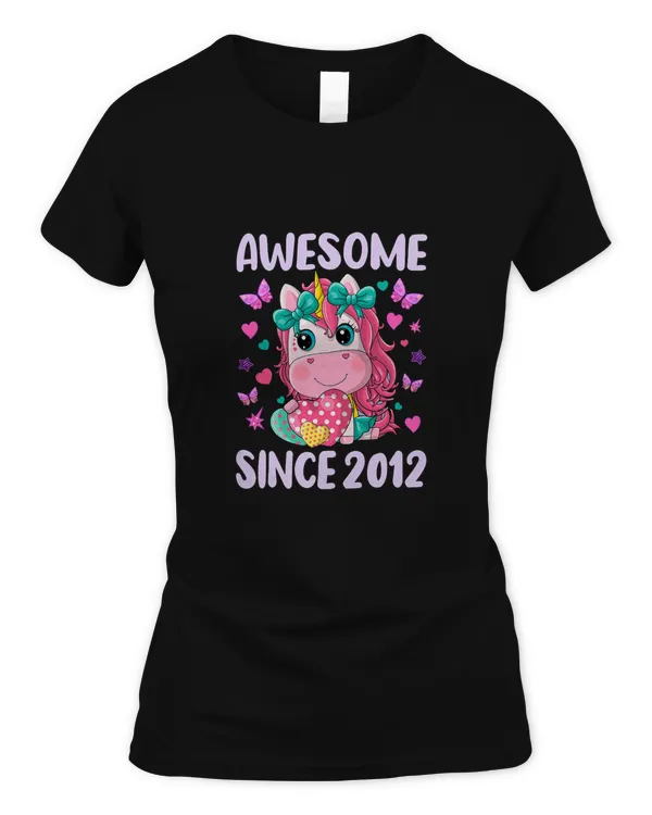 9th Birthday Party Unicorn Girl 9 Years Old Birthday T-Shirt