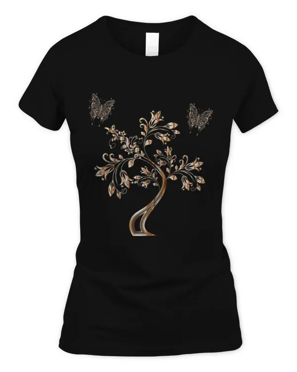 Rose Gold butterfly Tree