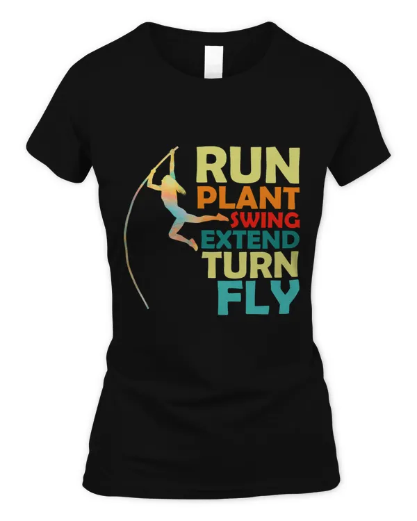 Run Plant Swing Extend Turn Fly 2Pole Vaulting
